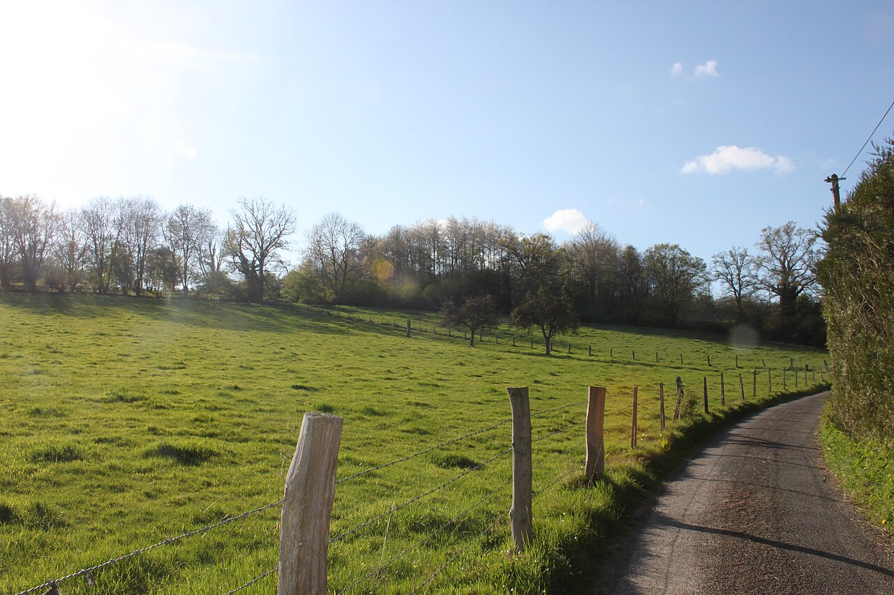 La vallée de la Véronne près de la chapelle Saint-Firmin.